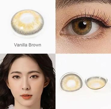 Косметика: Цветные контактные линзы для глаз - Модели и оттенки: - GEM-PURPLE — 6