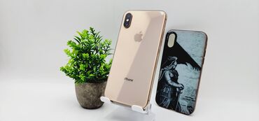 iphone xs 64: IPhone Xs, Колдонулган, 64 ГБ, Алтын, Каптама, 87 %