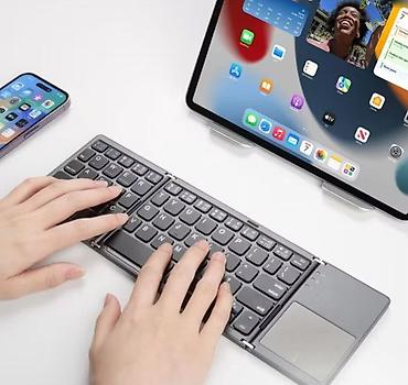 e book: КЛАВИАТУРА Беспроводная складная Bluetooth клавиатура Foldable — 3