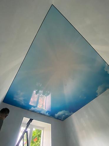 Натяжной потолок: Натяжной потолок Глянцевое, Матовое, 3D потолки Гарантия, Бесплатная консультация, Бесплатный замер — 16