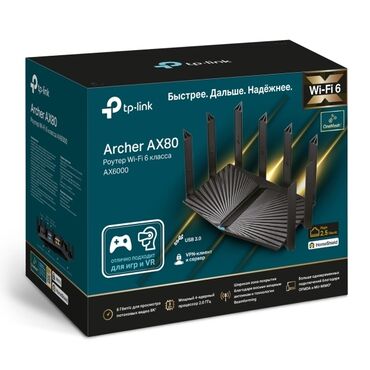 серверы 6: Tp-link Archer AX80 супер роутер. Двухдиапазонный Wi‑Fi роутер AX6000