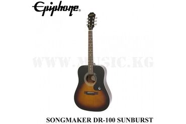 металлические струны для укулеле: Акустическая гитара Epiphone Songmaker DR-100 (Square Shoulder)