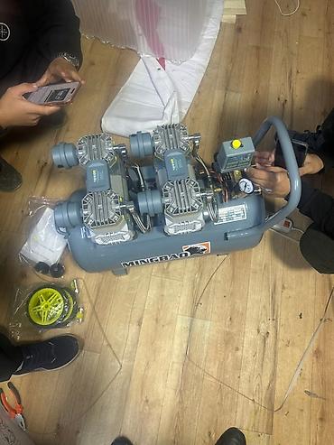 Компрессоры: Безмасляный воздушный компрессор MINGBAO 1280WX2/50L - Тип: Oil Free — 3