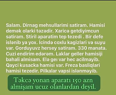 Dırnaq ustaları üçün tam dəst Satılır: peşəkar manikür/pedikür üçün