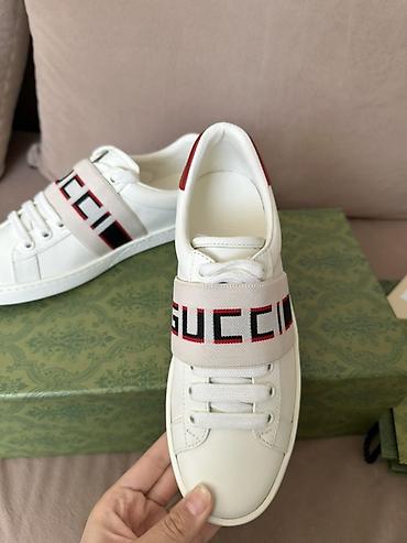 кеды gucci: Кроссовки Gucci Ace с эластичной лентой-ремешком - Модель: Ace — 4