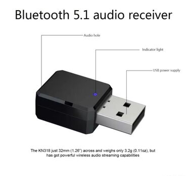 Pojačala i prijemnici: Hands free Bluetooth Aux USB audio prijemnik Bluetooth 5.1 audio — 18