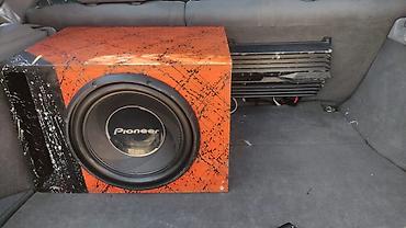 Avtomobil üçün səs sistemi – Pioneer sabvufer + Sony gücləndirici -
