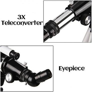 Teleskoplar: Eyebre teleskop. Xüsusiyyətləri: 70 mm diafraqm və 400 mm fokus — 5