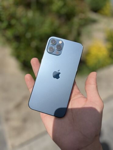 Apple iPhone: IPhone 12 Pro, 256 ГБ, Pacific Blue, Отпечаток пальца, Face ID