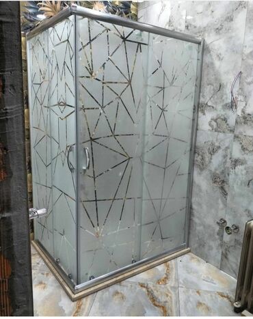 Duş kabinaları, arakəsmələr: Yeni Üstü açıq kabina, Künc üçün, Pulsuz çatdırılma — 15