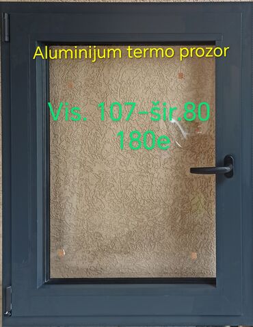 Prozori: Aluminijumski termo prozori – više dimenzija i varijanti - Kupatilski — 6