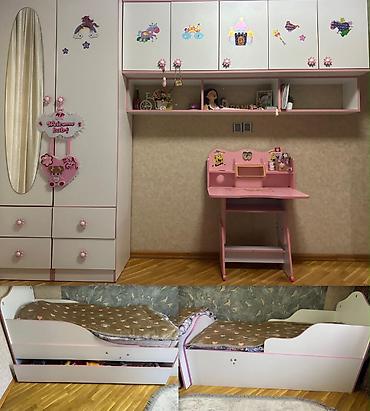 2el mebeler: 2 ədəd çarpayı, dolab və yazı masası. Səliqəli istifadə olunub. Təcili — 1