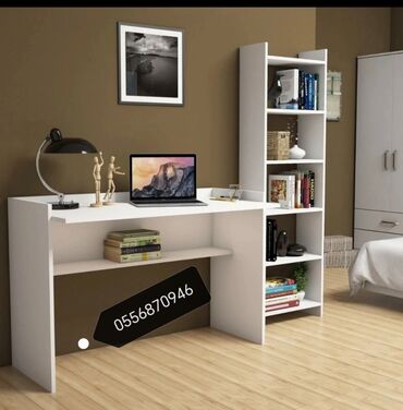 Uşaq masaları: Oğlan və qız üçün, Yeni, Siyirməli, Yazı masası, Stulsuz — 2