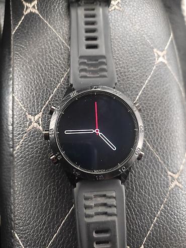 Другие смарт-часы: Карбоновые Смарт-часы с круглым сенсорным дисплеем и силиконовым — 9