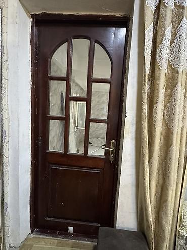 Ağac qapı – şüşəli dizayn - Material: massiv ağac - Rəng: tünd lalafo.az -da Ağac qapı – şüşəli dizayn - Material: massiv ağac - Rəng: tünd