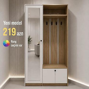 Dəhliz dolabları: Yeni, 1 qapı, Güzgülü, Açılan, Düz dolab — 1