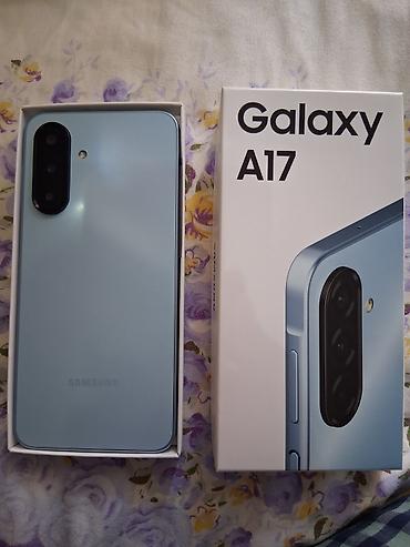 a17: Samsung Galaxy A17, Новый, 128 ГБ, цвет - Голубой, 1 SIM — 1