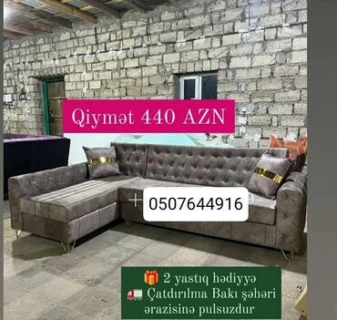 Divanlar: Künc divan, Yeni, Açılmayan, Bazasız, Parça, Şəhərdaxili pulsuz çatdırılma — 6