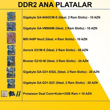 msi optix mag271r: Ana Platası DDR2 Ana Platalar, İşlənmiş