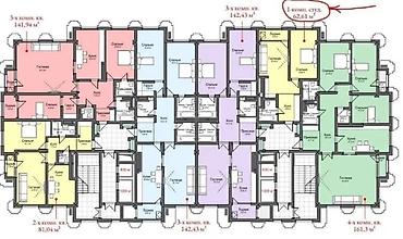 Продажа квартир: 1 комната, 62 м², Асанбай мкр Элитка, 5 этаж, ПСО (под самоотделку) — 4