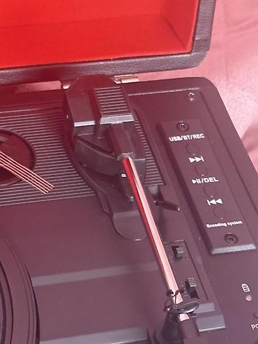 radio usb bluetooth: Yeni-MUSITREND portativ vinil pleyer (çantalı dizayn) - Klassik vinil — 4