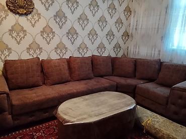 Комплекты диванов и столов: Künc divan dəsti - Şəkillərdə gördüyünüz iri ölçülü L-şəkilli künc — 2