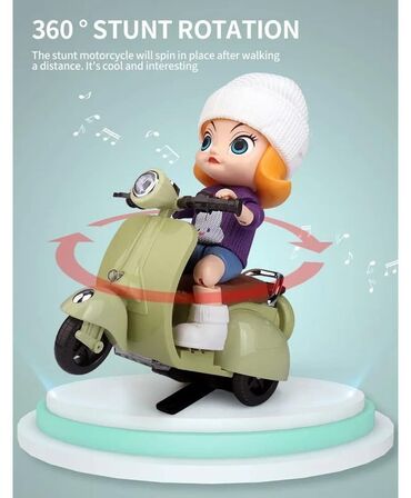 Oyuncaqlar: Musiqili işıqlı moped Diqqət Çatdırılma bir gün ərzində rayonlar
