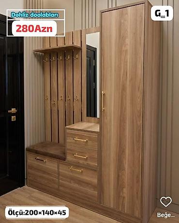 papaq wekili: Dəhliz dolabı – G_1 modeli - Qiymət: 280 AZN (şəkildə göstərilib) - — 1