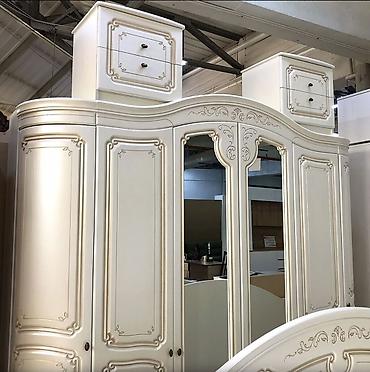 Спальные гарнитуры: Спальный гарнитур, Б/у, Двуспальная кровать, Белоруссия, МДФ, Самовывоз, цвет - Белый — 5