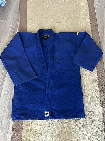 Куртка дзюдоги Mizuno, синяя - Бренд: Mizuno (оригинальная нашивка и
