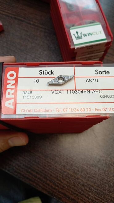 Digər alətlər: Torna və frezə üçün kəsici lövhəciklər (karbid insertlər) komplekti - — 7