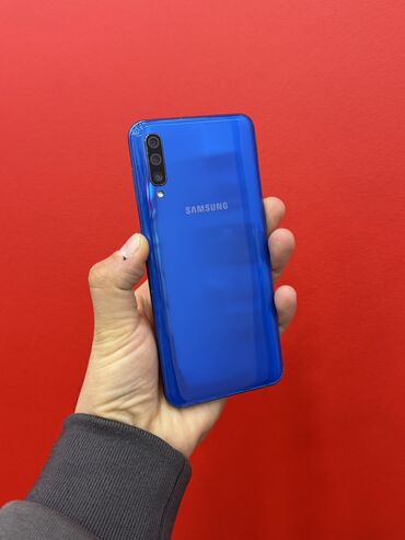 katel telefon: Samsung Galaxy A50, 128 GB, rəng - Göy, Zəmanət, Düyməli, Sensor