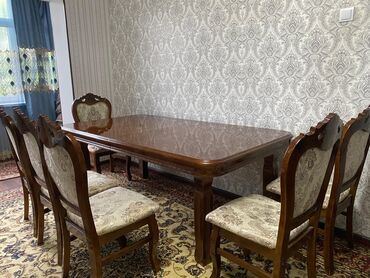 реставрация мебель: Комплект стол и стулья Б/у