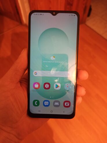 цифровой фотоаппарат canon powershot: Samsung Galaxy A12, rəng - Göy, Barmaq izi