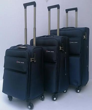 Putni koferi i torbe: Tekstilni koferi na točkićima – set - Materijal: izdržljiva tekstilna — 17