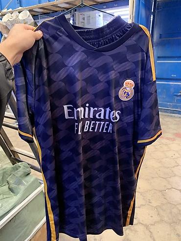 Футбольная игровая футболка Real Madrid, темно‑синяя. Размеры