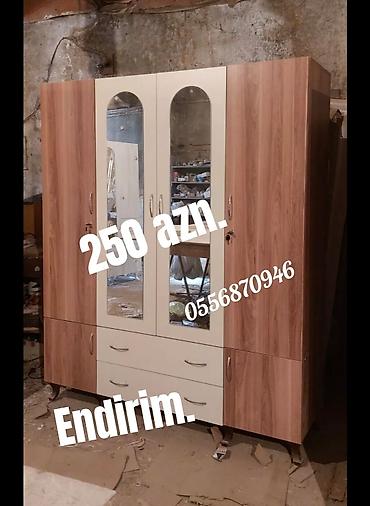 borular: Yeni, 3 qapılı, Güzgülü, Bej, Açılan, Düz dolab — 8