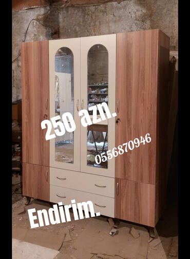 Dolablar: Yeni, Açılan, 3 qapılı Düz dolab, Qarderob, paltar dolabı, Azərbaycan — 7