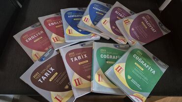 Testlər: Riyaziyyat 1, 2ci hissə Azərbaycan dili 1,2ci hissə İngilis dili