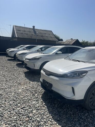 byd yuan up: Белый электрический кроссовер. Этот автомобиль сочетает в себе