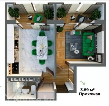 Продажа квартир: 1 комната, 38 м², Элитка, 5 этаж