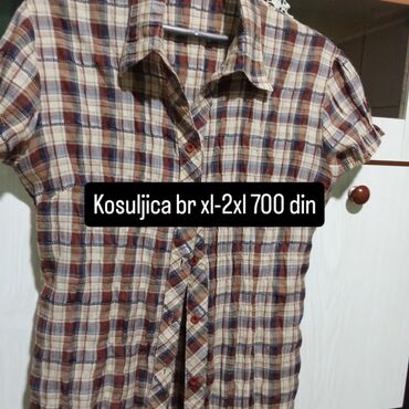 Košulje: XL (EU 42), Karirani, bоја - Šareno