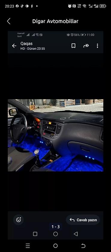 kia ceed qranat: Kia Rio hatchback, mavi rəng. - Kuzov: 5 qapılı, kompakt hatchback - — 3