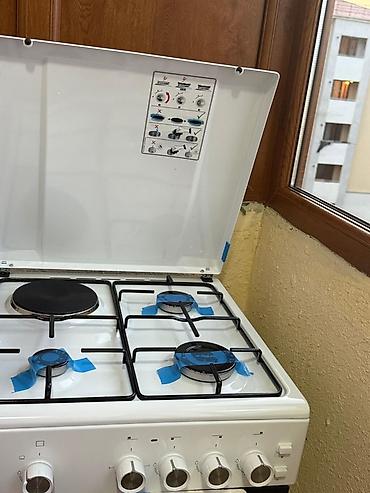 блендер 3 в 1: Qaz + elektrik sobası olan 4 gözlü plitə - Üst hissə: 3 qaz ocağı + 1 — 3