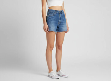 jeans mom slim fit stradivarius: Шорти жіночі, розмір XS