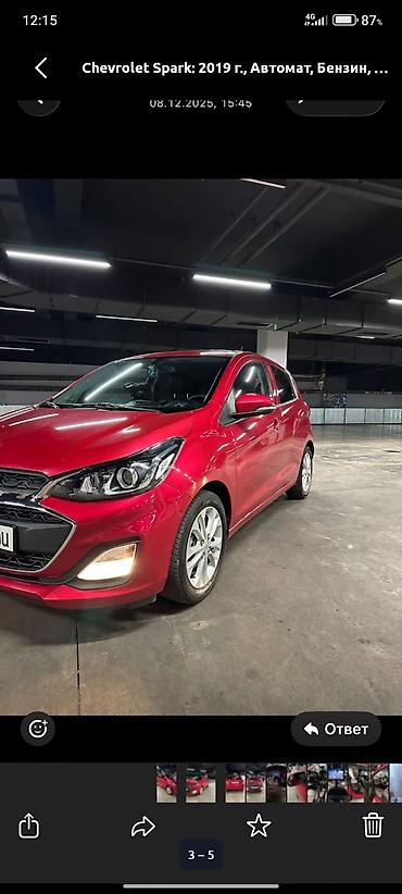 Chevrolet Spark: 2019 г., 1 л, Автомат, Бензин, Хэтчбэк