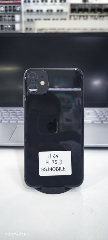 Apple iPhone: IPhone 11, 64 GB, Qara, Face ID