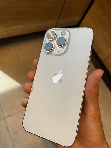золотой номер телефона купить: IPhone 13 Pro, Колдонулган, 256 ГБ, White Titanium, 78 %
