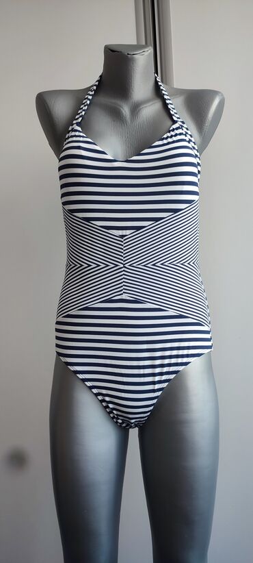 jednodelni kupaći sa korpama: S (EU 36), Spandex, Stripes, color - Multicolored