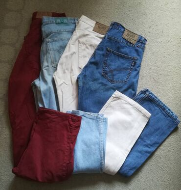 pantalone cm: Paket 4 para farmerki sve za 700 din vel 31/32 (s/m)-,obim struka